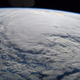 Hurricane Harvey, as seen from low-Earth orbit.